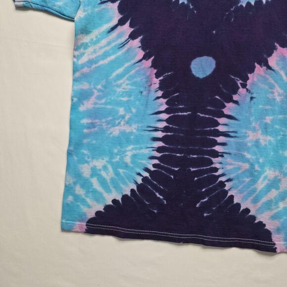Vintage Alien Tie Dye Shirt XL Delta Pro Weights Alienhead Unique Multicolor Tee - Picture 4 of 9